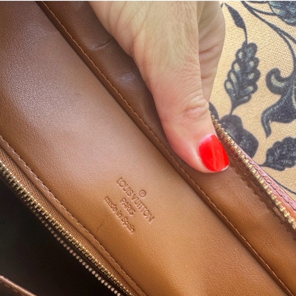 Louis Vuitton Vernis Tote Bronze Patent Monogram Shoulder Bag Authentic LV - Picture 9 of 12